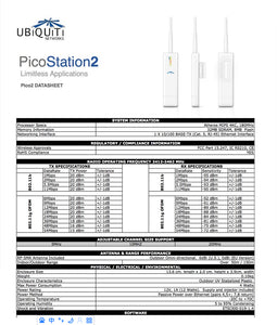 Ubiquiti Networks UBNT PicoStation 20dbm 2.4G Outdoor air WiFi Station