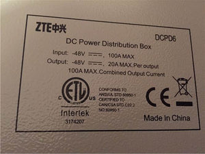 ZTE DCPD6 48V 100A DC Power Distribution Unit for ZTE ZXSDR BBU B8200 B8300 Ship from China