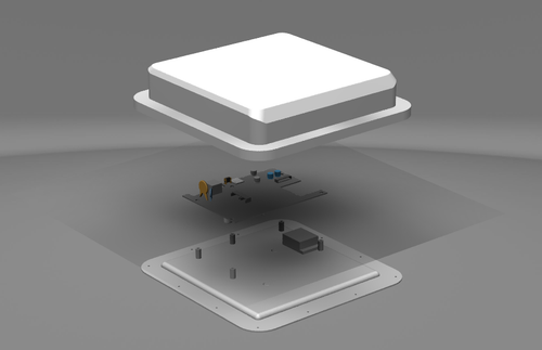 Dual-Q 5G-RGM-O  for Quectel RGMII to RJ45 Outdoor unit include 4x4 directional antenna V2 For DIY